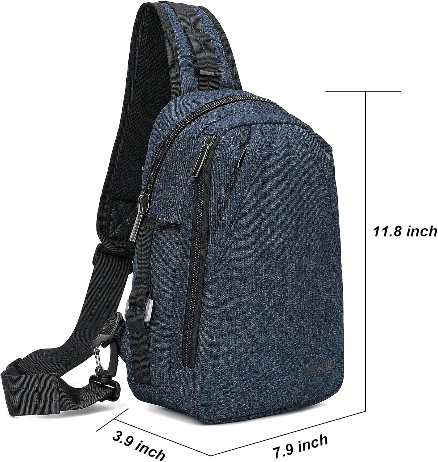 NICGID Sling Bag Chest Shoulder Backpack Crossbody Bags for Tablet Laptop Outdoor Hiking Men Women