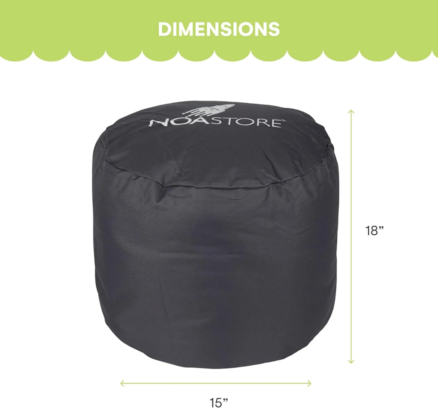 Noa Store BBQ Grill Cover | 18 inches | 210D Heavy Duty Waterproof Grill Cover for Smoker, Stove, Griddle, Kettle and BBQ
