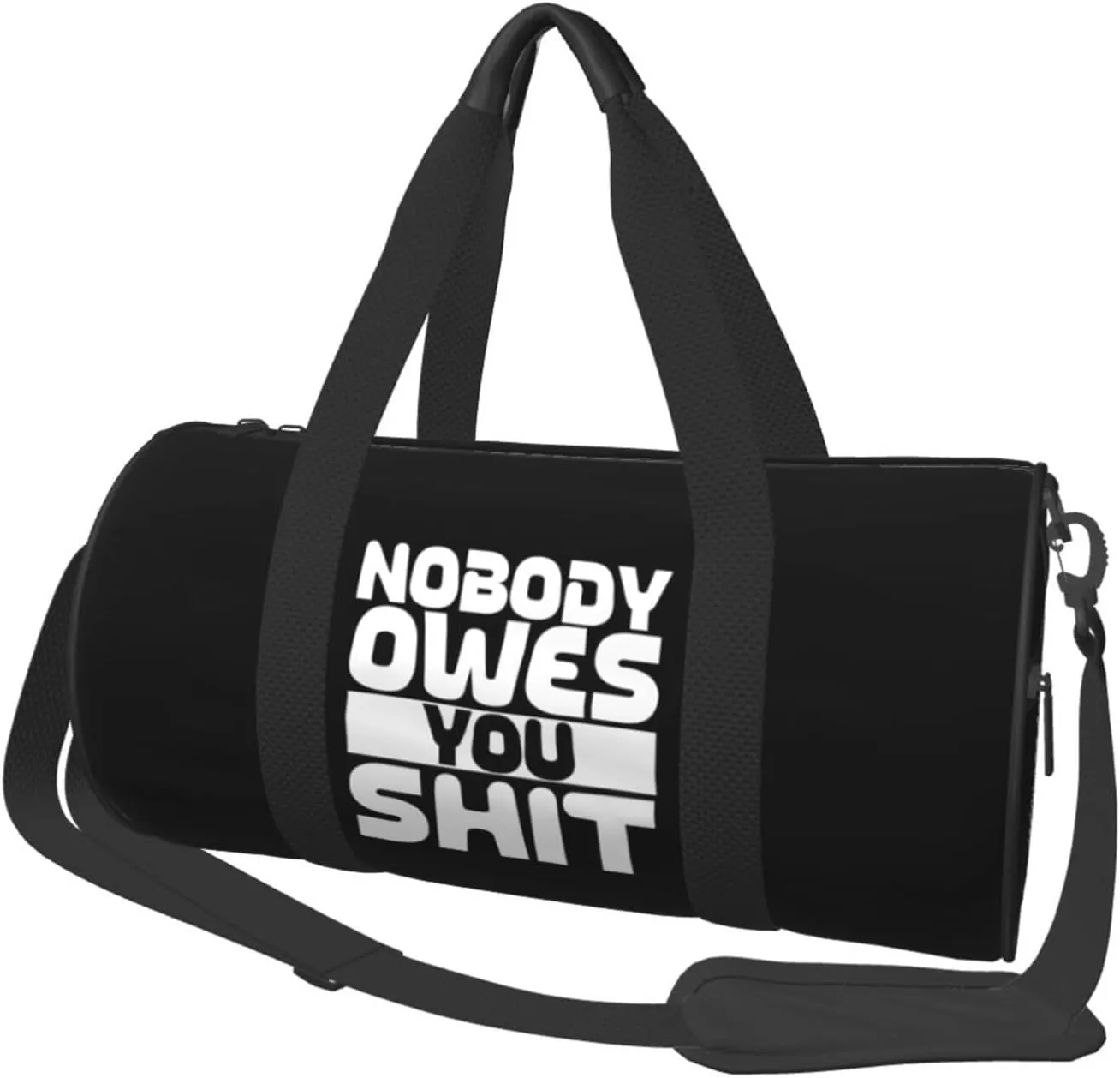 Nobody Owes You Shit Duffel Bag Gym Bag Travel Sports Tote Large Foldable Beach Swim Yoga5