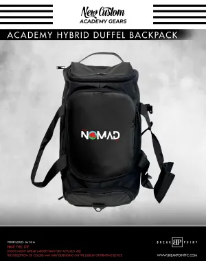 Nomad Jiu-Jitsu Academy Hybrid Duffel Backpack #1419
