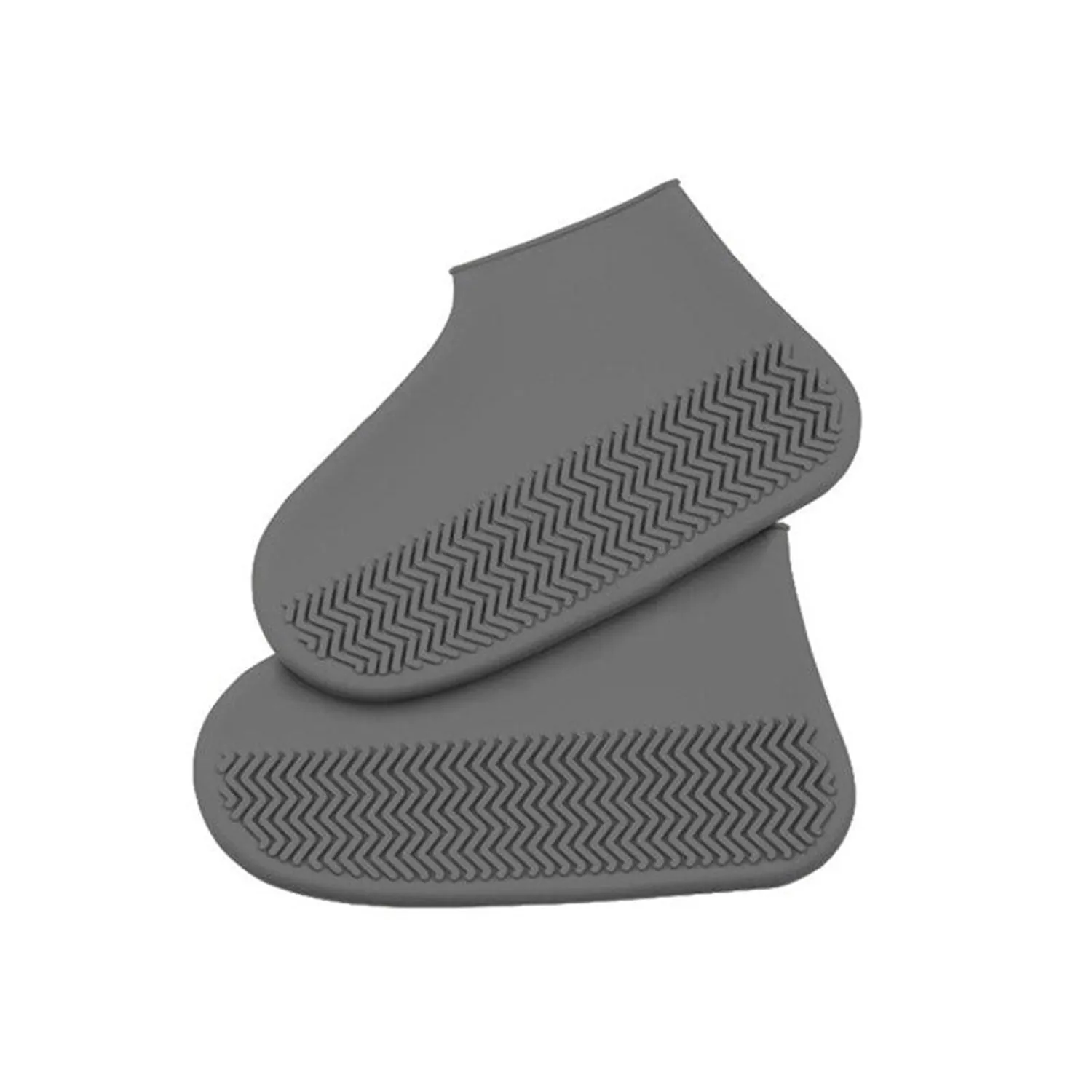 NON-SLIP SILICONE RAIN REUSABLE ANTI SKID WATERPROOF FORDABLE BOOT SHOE COVER ( LARGE )