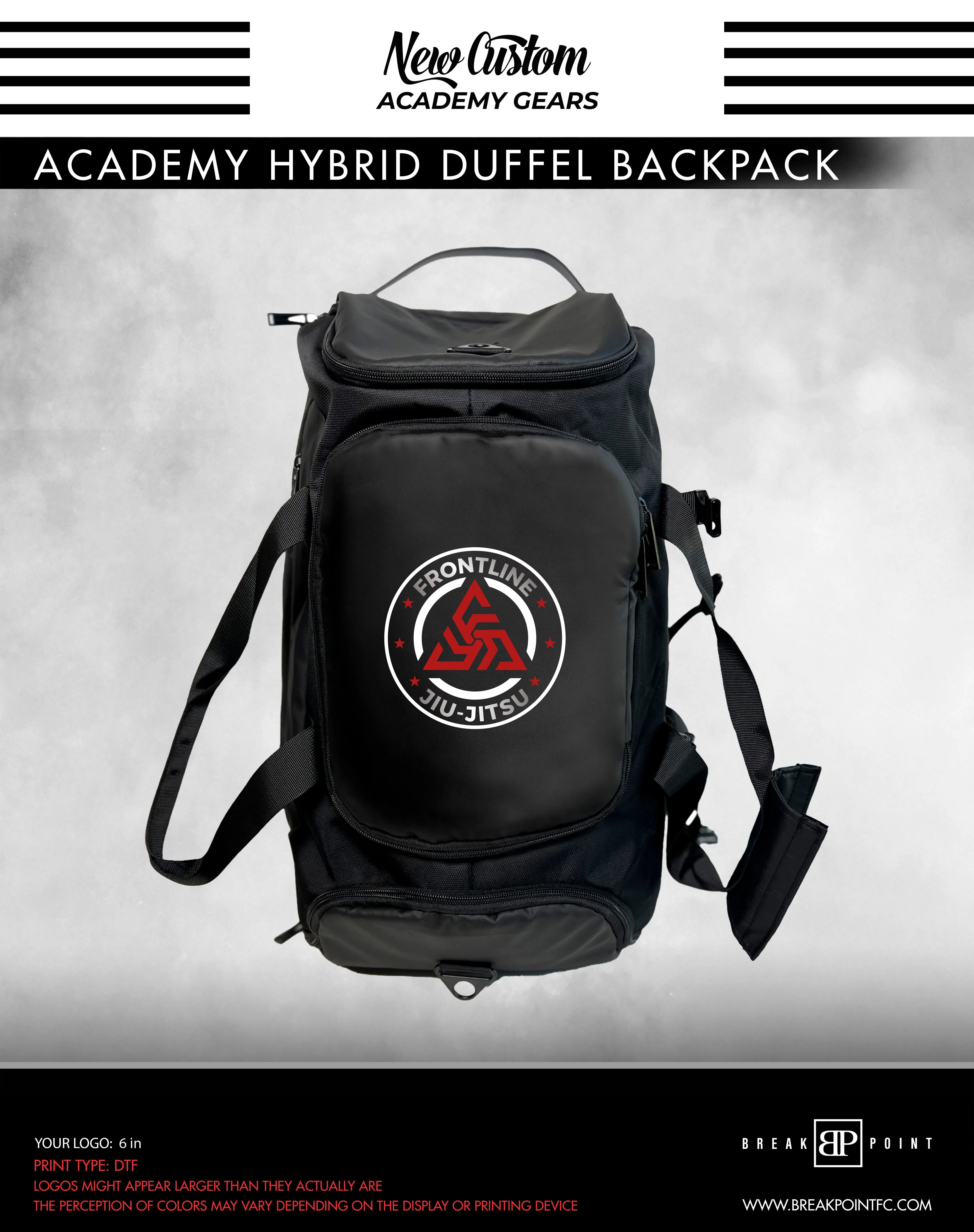 North Augusta Martial Arts Academy Hybrid Duffel Backpack #648