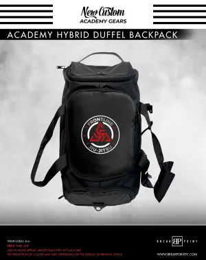 North Augusta Martial Arts Academy Hybrid Duffel Backpack #648