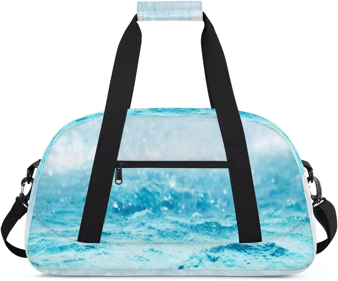 Ocean Gym Duffel Bag for Men Women Big Sea Sports Tote Bag with Adjustable Shoulder Strap for Dance Gymnastics Traveling Outdoor Camping Overnight Stay