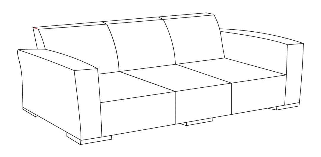 Odie Home Premium 3-seater Lounge Cover - Black