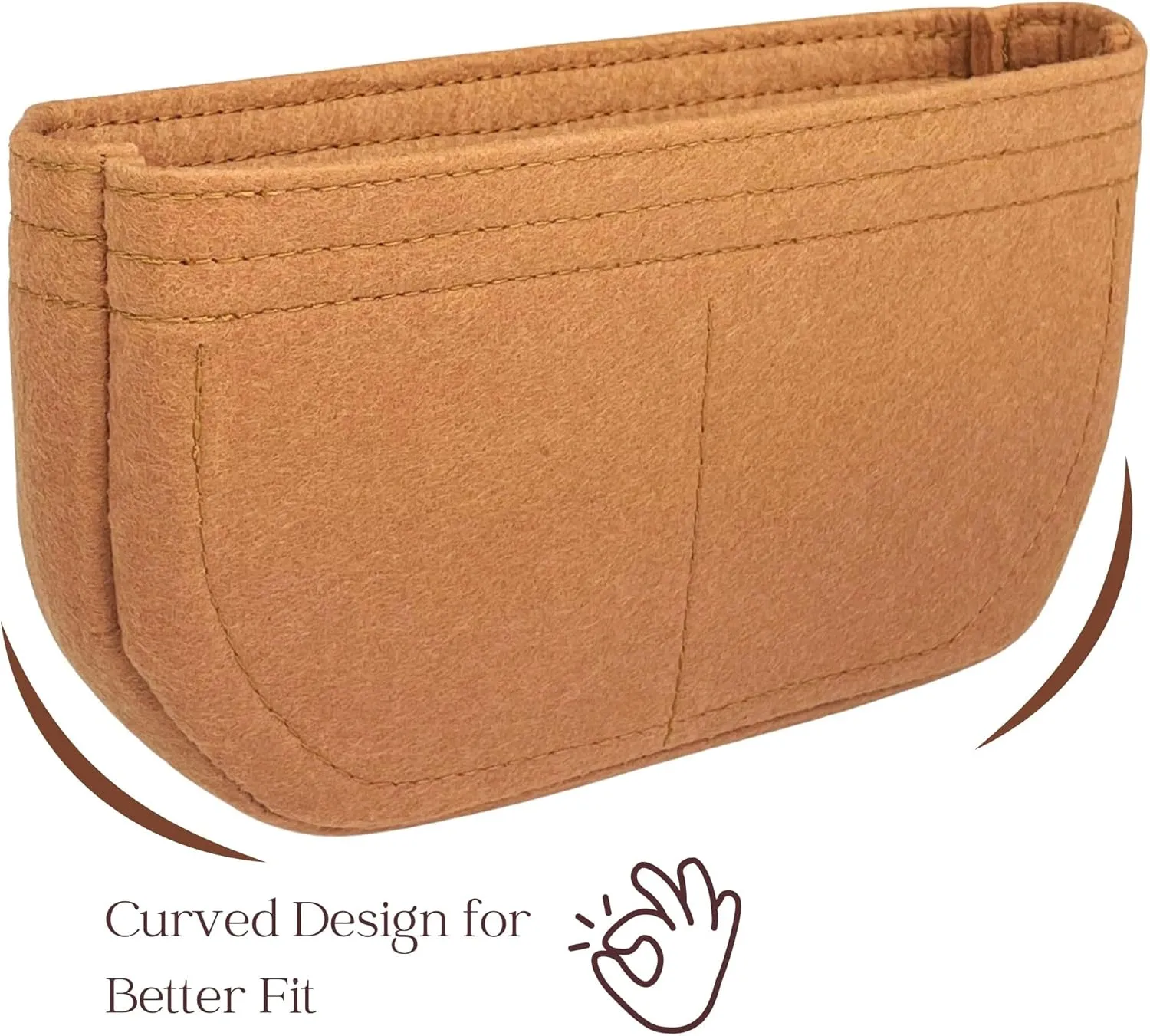 Organizer for Belvedere PM, GM Bag, Felt Handbag Insert (PM, Emerald)