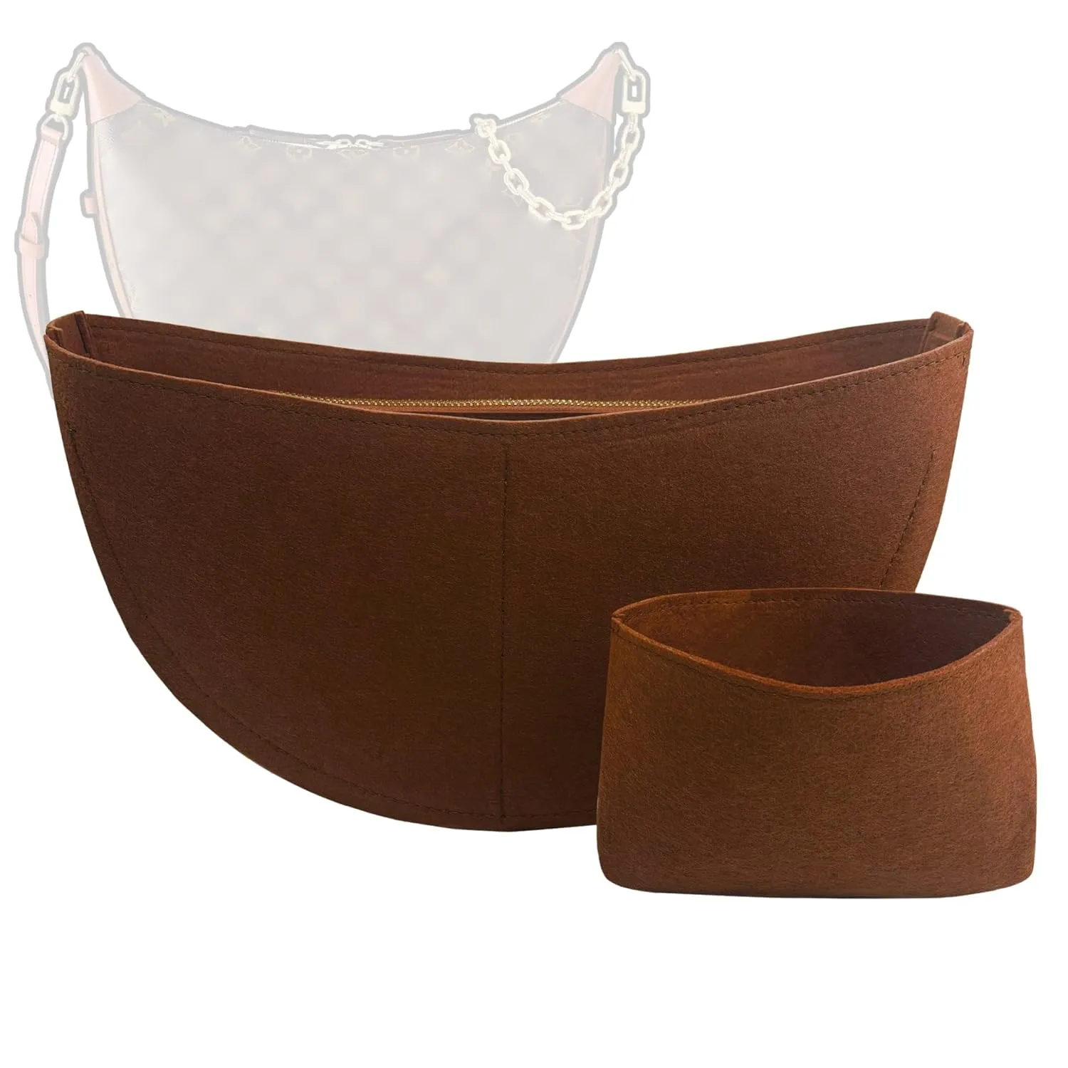 Organizer for Loop Hobo, Felt Bag Insert (Etain)