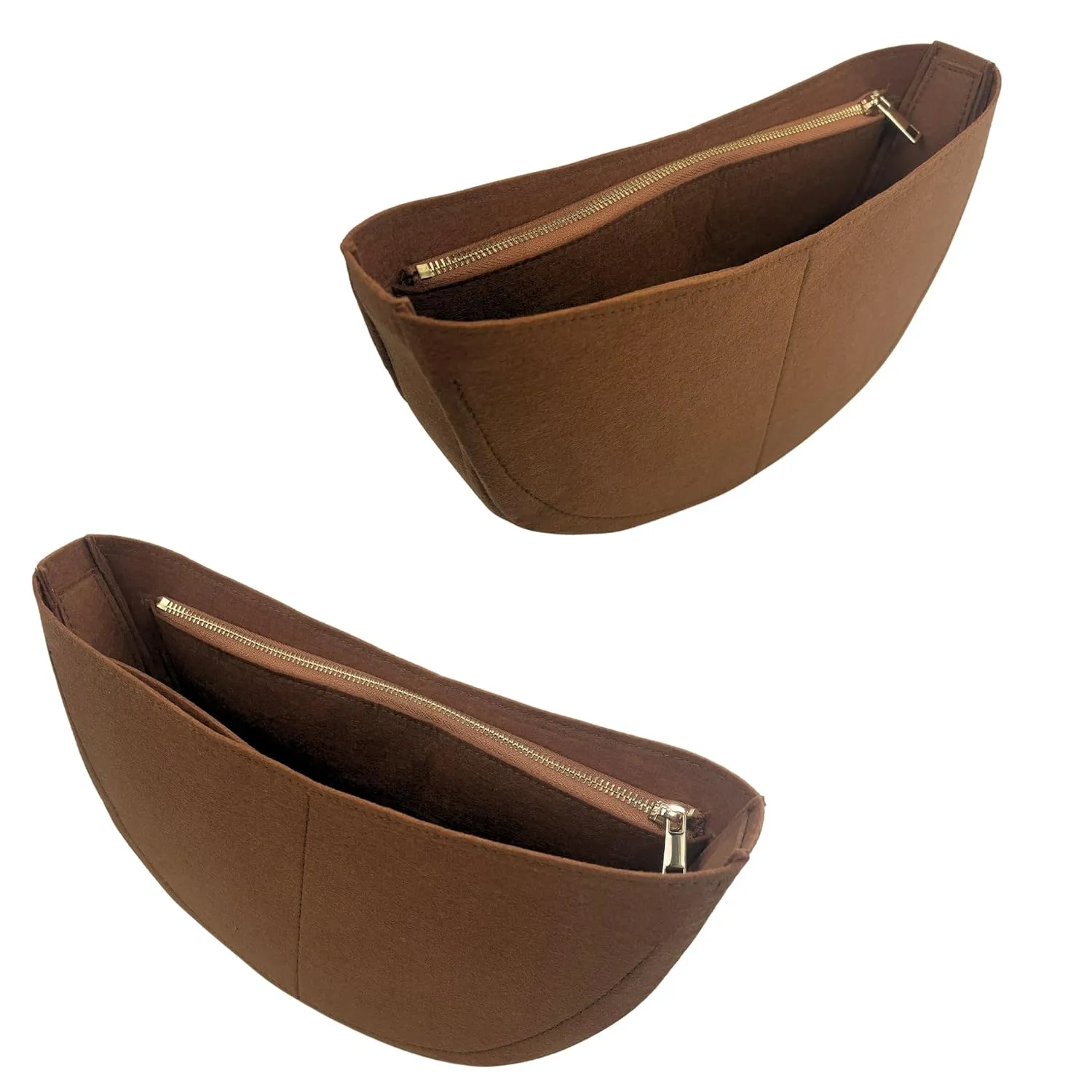 Organizer for Looping, Handmade Felt Bag Insert, 31 Colors (GoldBrown)