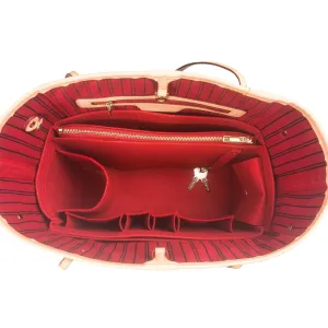 Organizer for Neverfull PM, MM, GM, Felt Bag Insert, 31 Colors (GM, Jade)