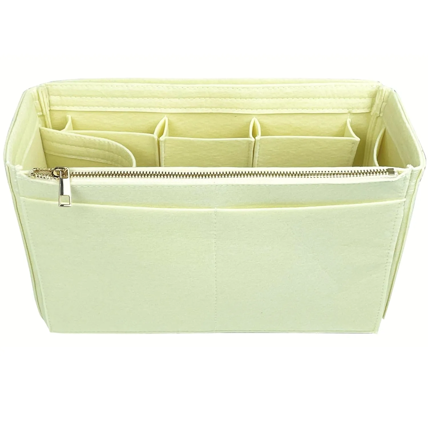Organizer for Tote Boat, Small, Medium, Large, Extra-Large, Handmade Felt Insert (Large, Jade)