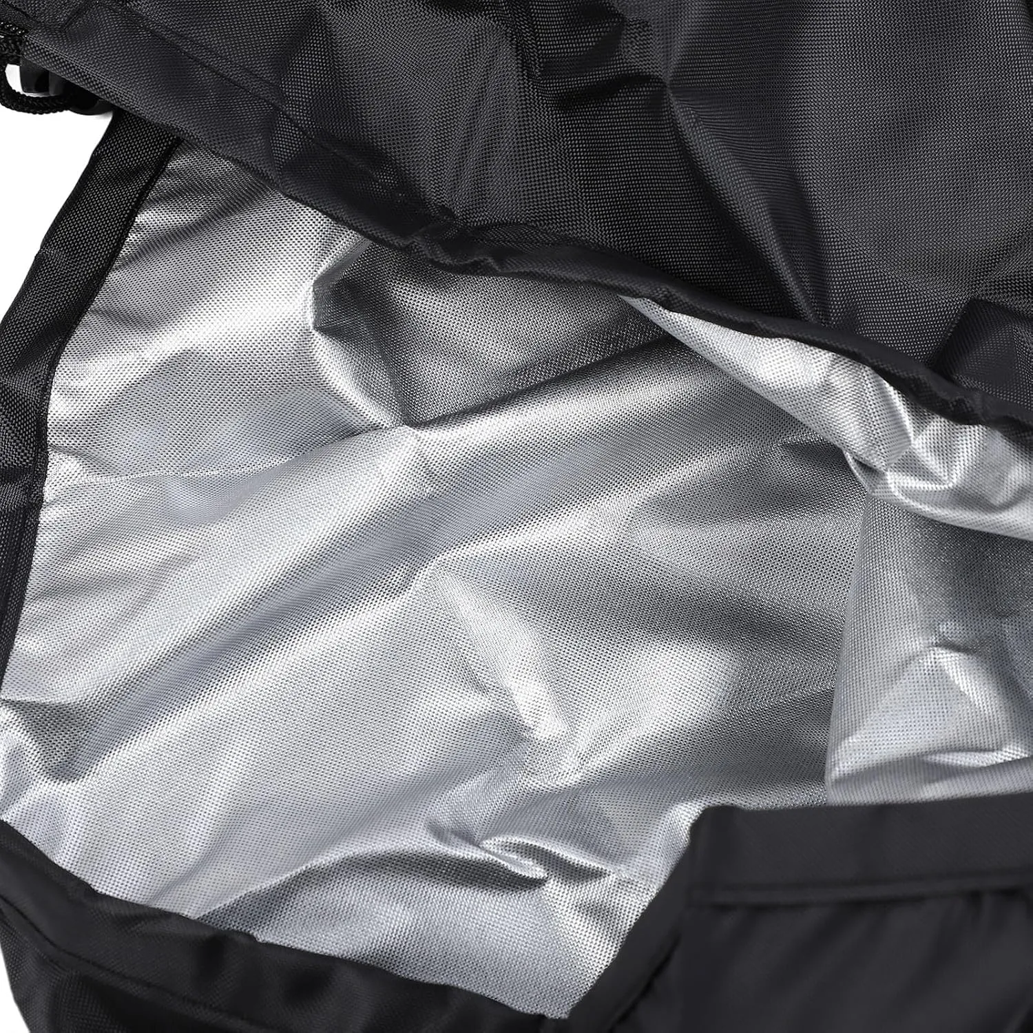 Outboard Motor Cover Full Boat Motor Cover Water Polyester Windproof Outboard Engine Cover with Storage Bag (6‑15HP)