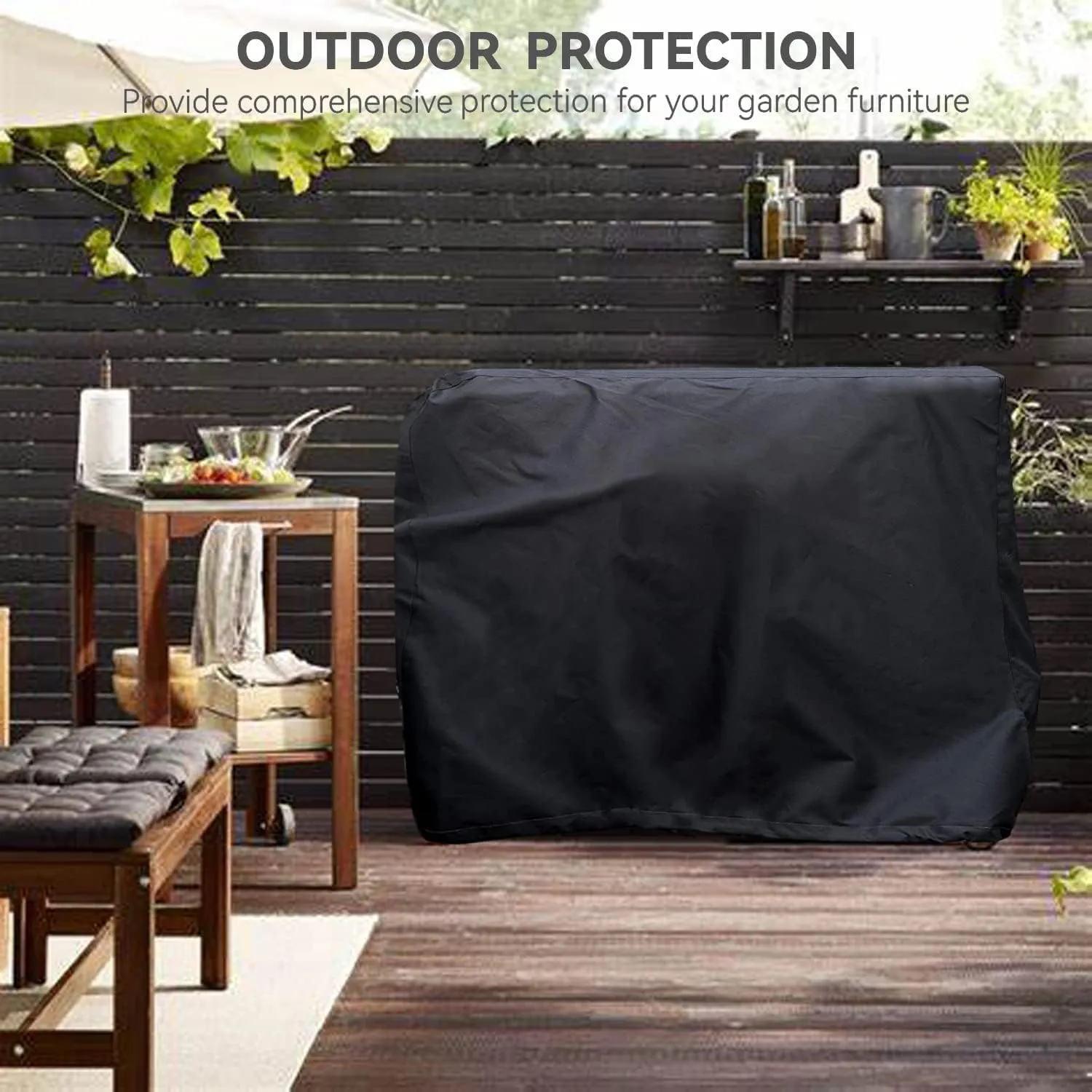 Outdoor Dining Cover - Heavy Duty Waterproof Cover for Royal Gourmet Flattop Worktable PC3401S & PC3401B, Compatible with 40 inch Utility Cart