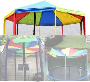 Outdoor Trampoline Canopy Sun Shade Cover Tent - Waterproof 13FT Trampoline Accessories for UV Protection and Enhanced Playtime Enjoyment