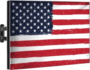 Outdoor TV Cover 70 to 75 inch Weatherproof - Waterproof Cover for Outdoor TV, Oxford 600D TV Outdoor Cover with Interior PVC Coating, Full Protector for Flat Screen Outdoor TVs – US Flag