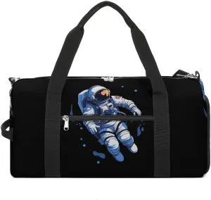 Outer Space Motivational Astronaut Travel Duffle Bag Large Capacity Gym Bag Weekender Overnight Bags Carry on Tote Bag