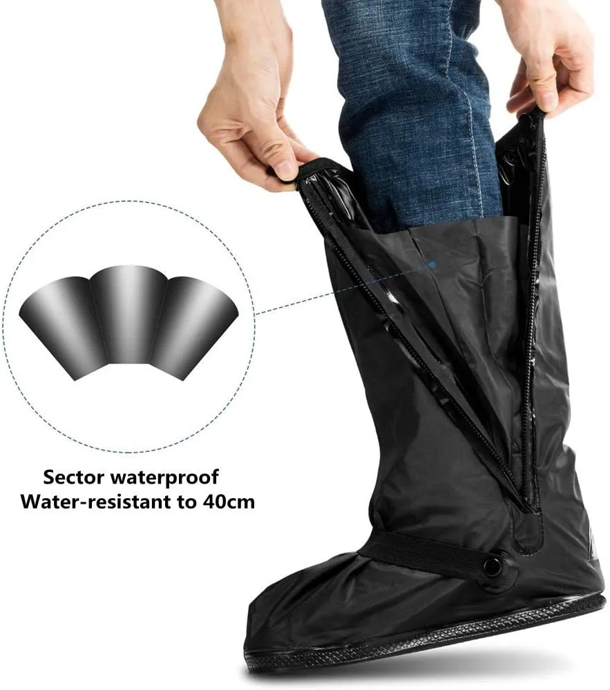 Overshoes Rain Boots Waterproof Anti-Snow Shoe Covers Reusable Rain Boots Protective Gear for Men and Women Galoshes