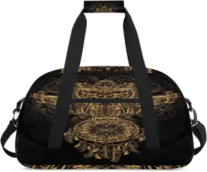 Owl Dream Catcher Gym Duffel Bag for Men Women Ethnic Style Sports Tote Bag with Adjustable Shoulder Strap for Dance Gymnastics Traveling Outdoor Camping Overnight Stay