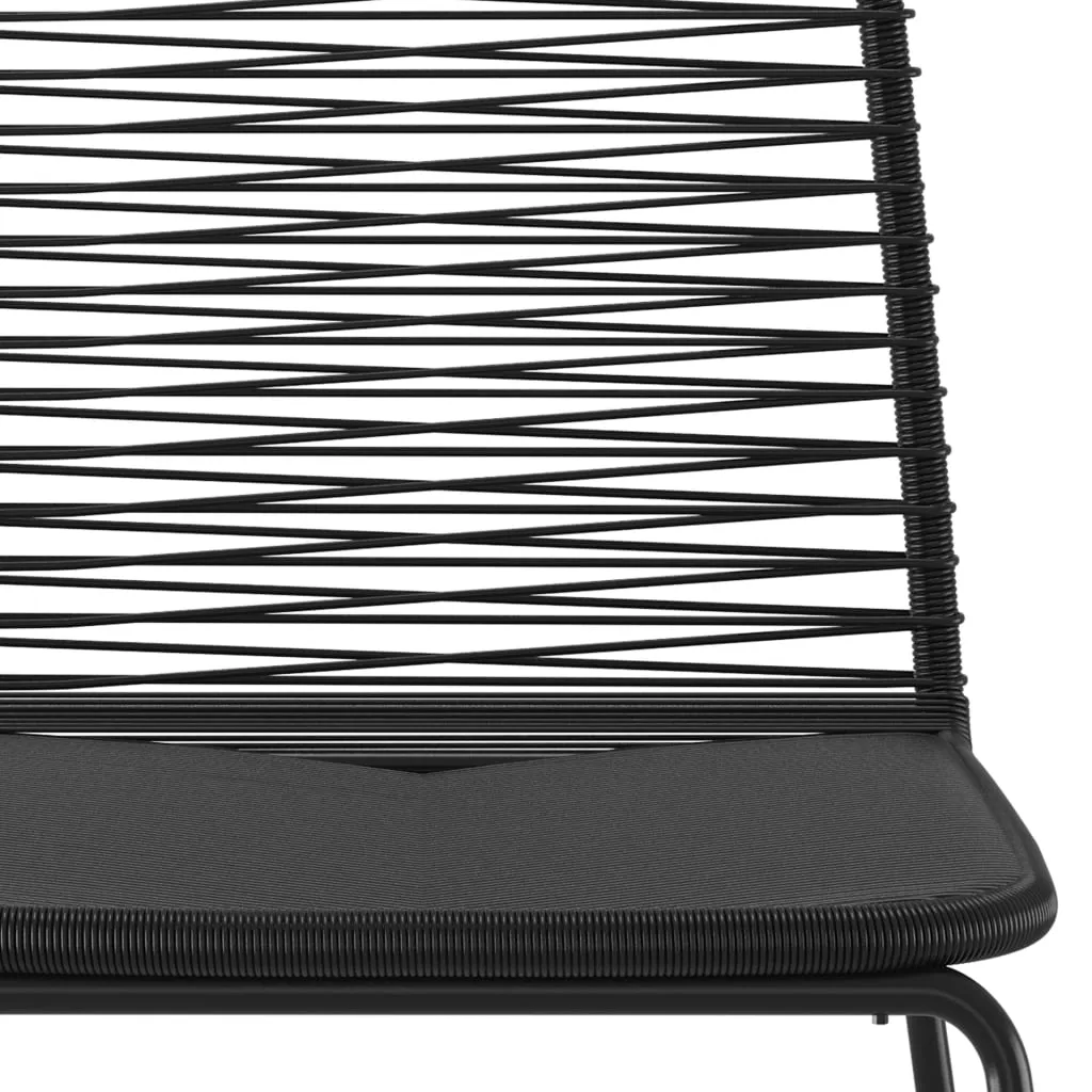 Patio Dining Set Outdoor Dining Set Garden Table and Chair Set Black