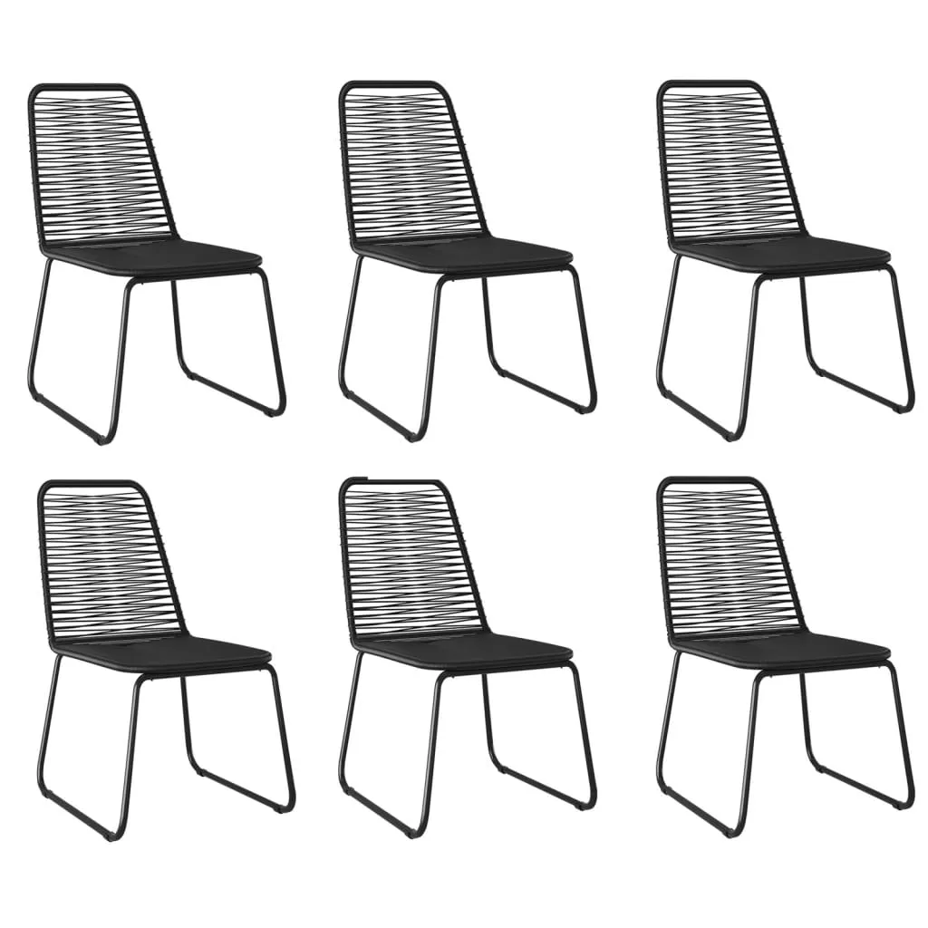 Patio Dining Set Outdoor Dining Set Garden Table and Chair Set Black