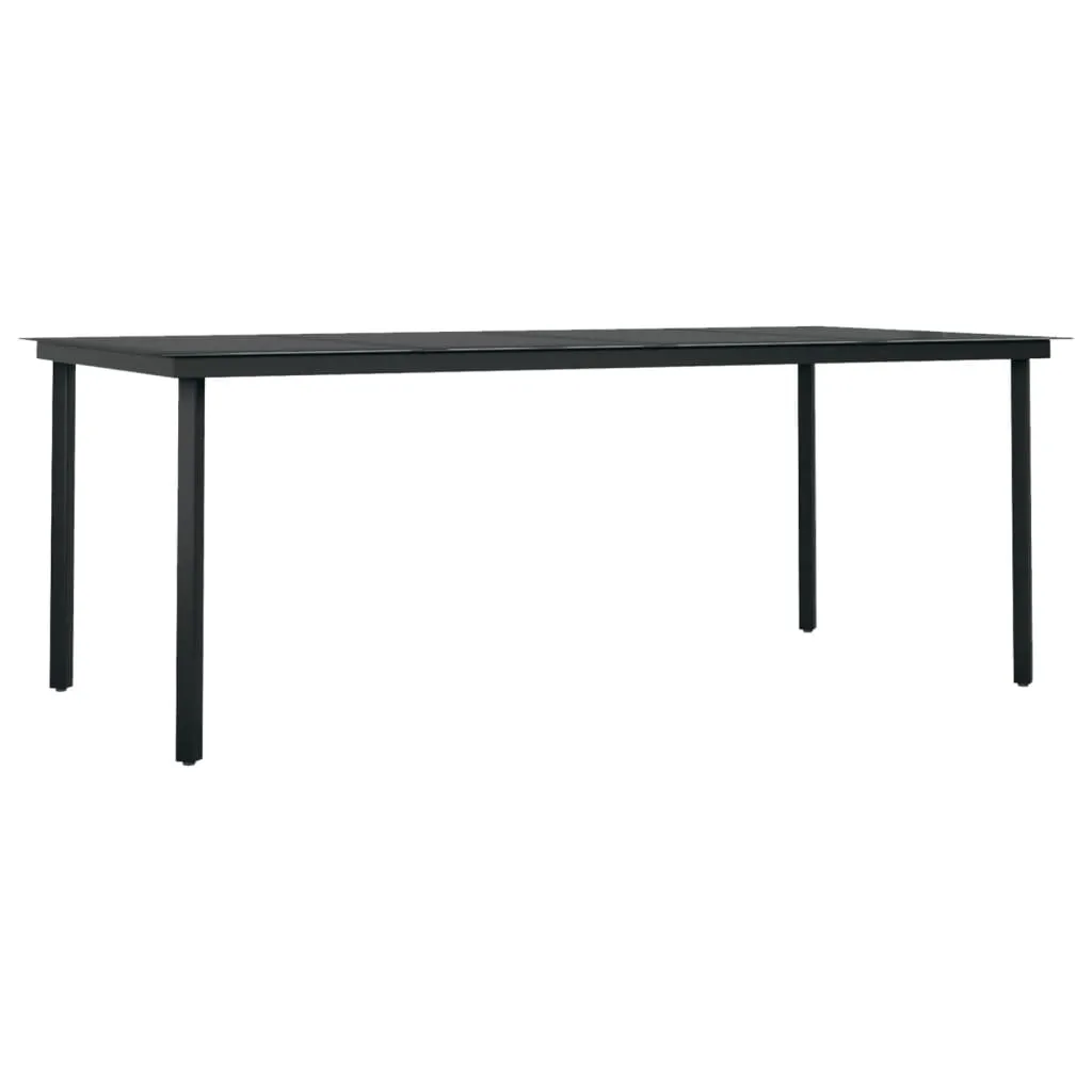 Patio Dining Set Outdoor Dining Set Garden Table and Chair Set Black