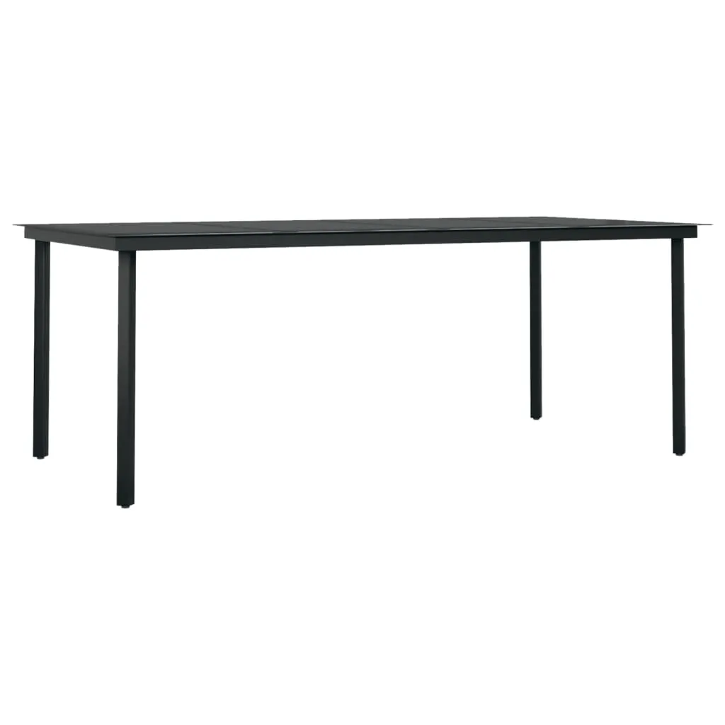 Patio Dining Set Outdoor Dining Set Garden Table and Chair Set Black