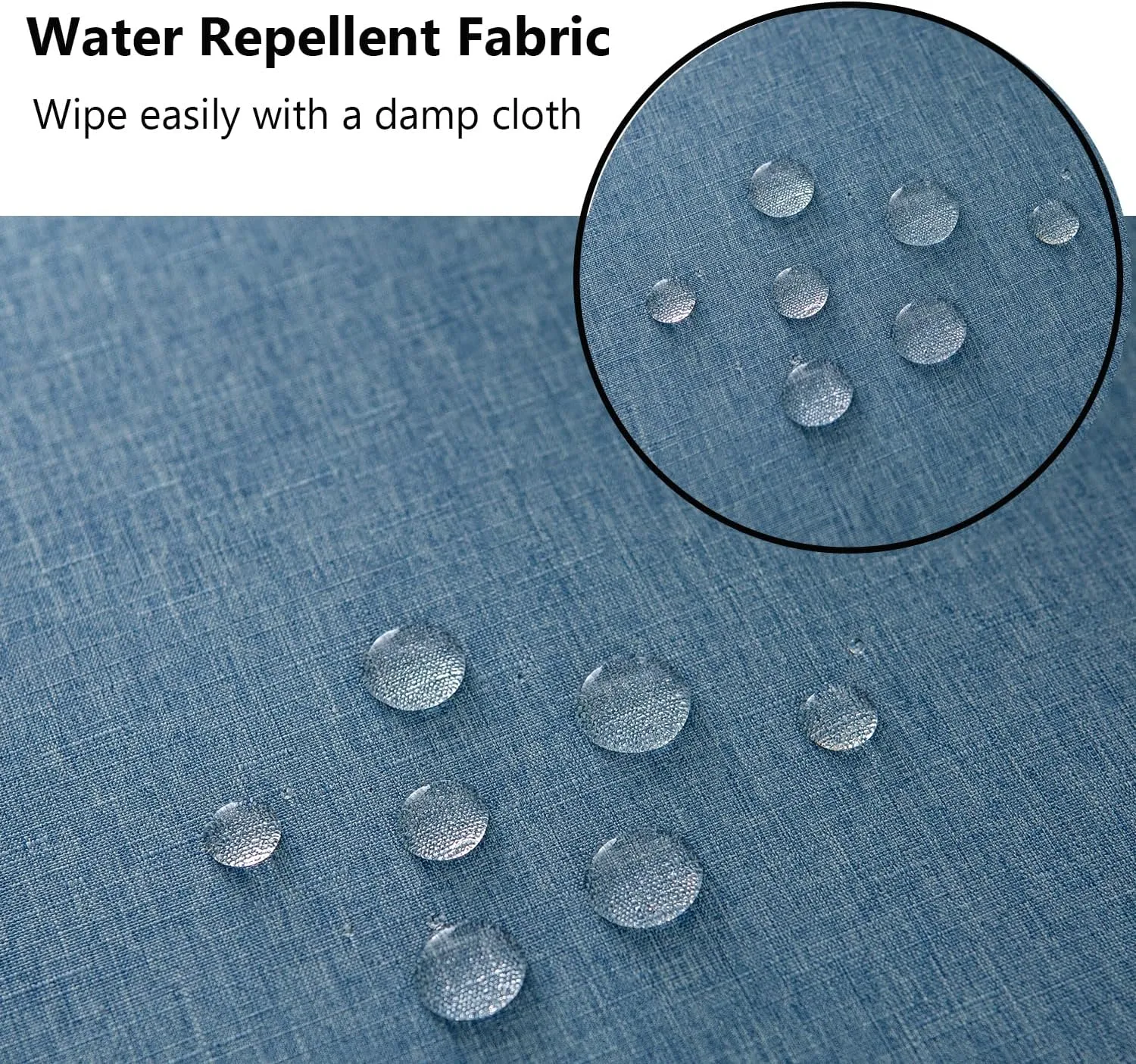 Patio Seat Cushion Covers,Washable Slip Covers Replacement,Waterproof Outdoor Furniture Chair Cushion Pillow Seat Cover for Couch,Garden,Sofa,Water Blue,24"×24"×4"(4 Covers Only)