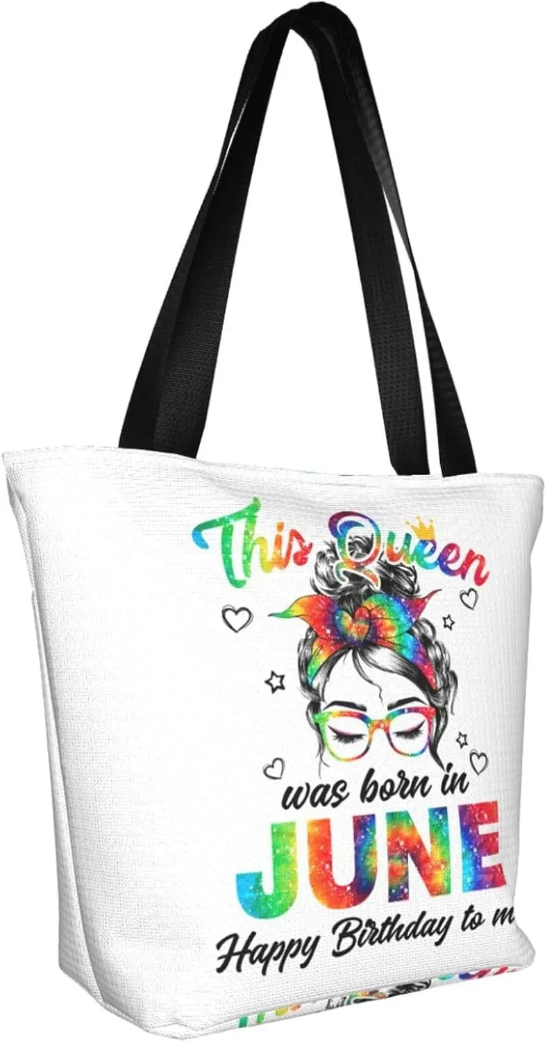 Peace Love Juneteenth Black Freedom Women's Tote Bag Lightweight Shopping Handbag Travel Shoulder Bag With Zipper