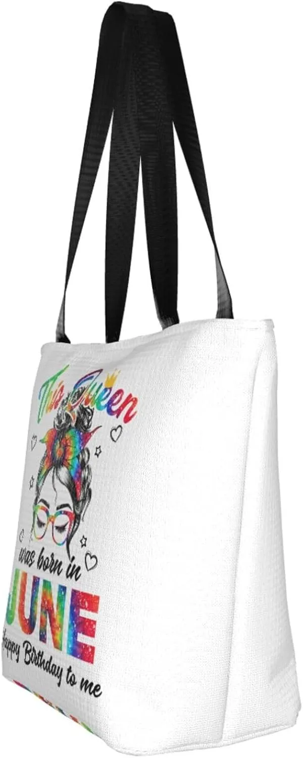 Peace Love Juneteenth Black Freedom Women's Tote Bag Lightweight Shopping Handbag Travel Shoulder Bag With Zipper