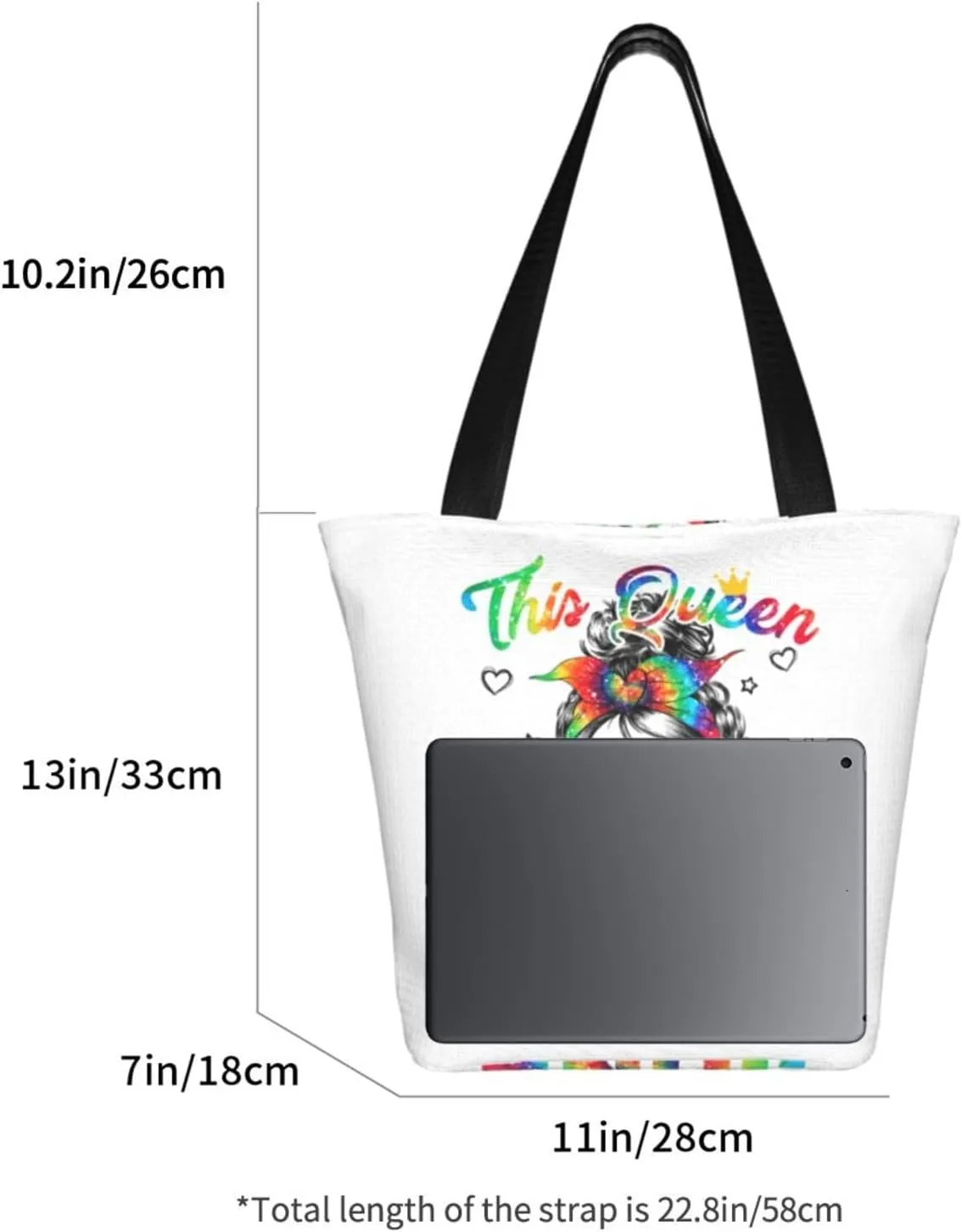 Peace Love Juneteenth Black Freedom Women's Tote Bag Lightweight Shopping Handbag Travel Shoulder Bag With Zipper