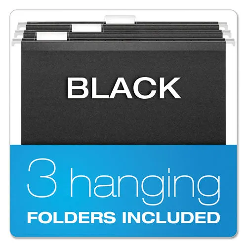 Pendaflex® Portable File Boxes, Letter Files, 13.88" X 14" X 11.13", Granite