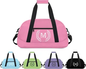 Personalize-Kids-Duffel-Bags With Custom Name - Lightweight Gym Bag for Boys & Girls, Sports Backpack for School, Travel, and Workout, Pink