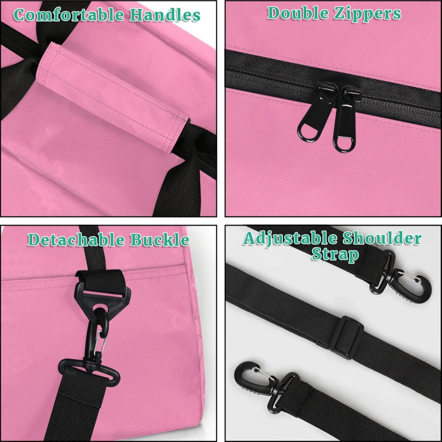 Personalize-Kids-Duffel-Bags With Custom Name - Lightweight Gym Bag for Boys & Girls, Sports Backpack for School, Travel, and Workout, Pink