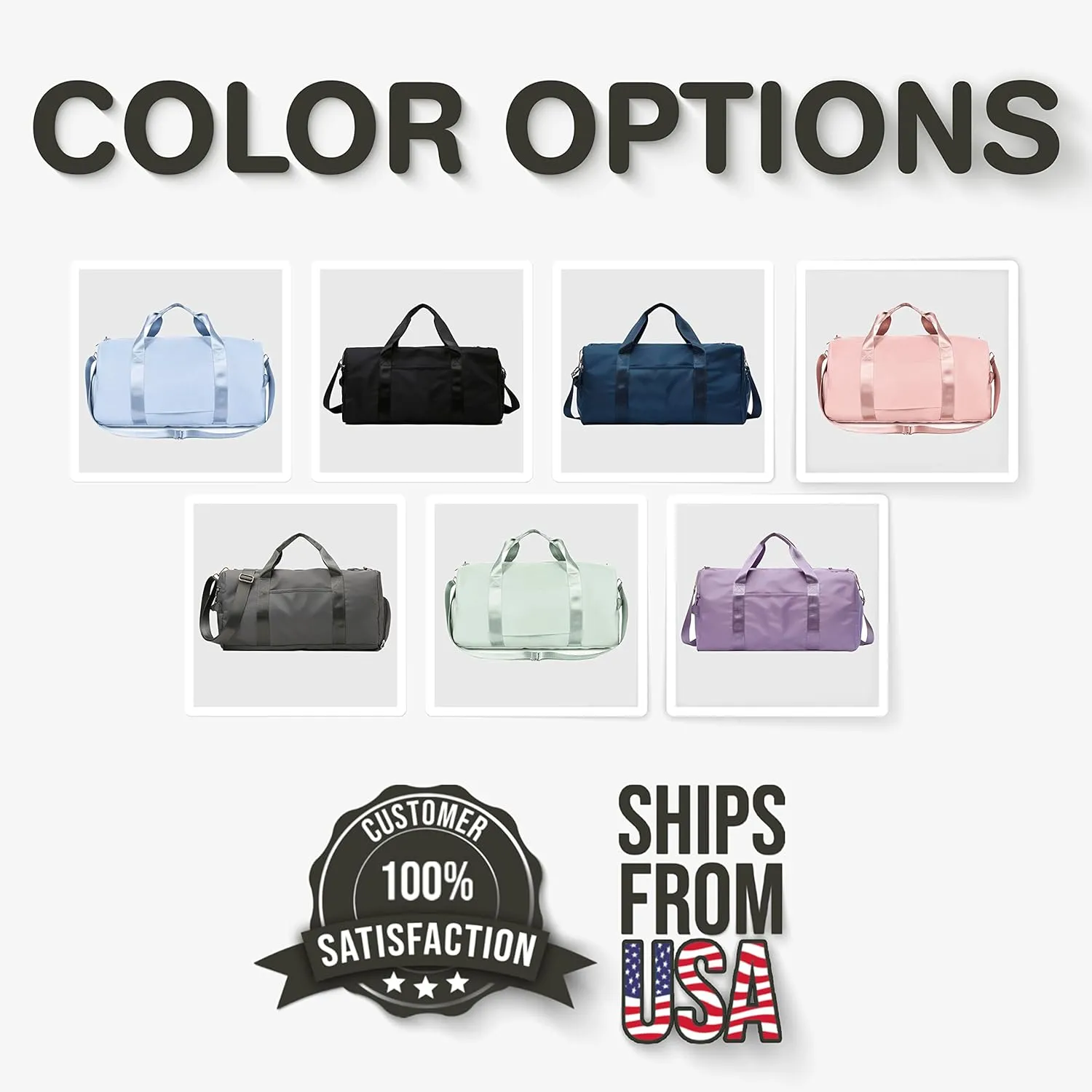 Personalized Dance Duffle Bag for Women, Girls - Custom Duffel Bag - Different Color & Design Options - Pink