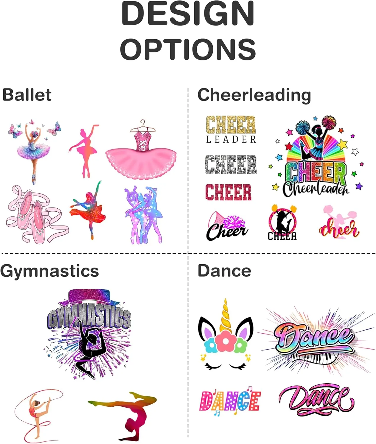 Personalized Dance Duffle Bag for Women, Girls - Custom Duffel Bag - Different Color & Design Options - Pink