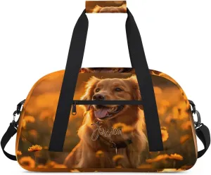 Personalized Duffel Bags for Kids Custom Gym Bag Small Dance Bag Travel Luggage Bags for Sports Dog