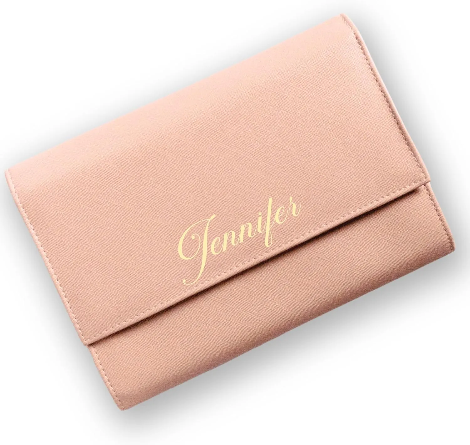 Personalized Initial Travel Jewelry Case - Monogram Custom Gifts For Women, Bridesmaid Proposal Gifts, Travel Jewelry Organizer, Customized Travel Jewelry Box, Birthday Gifts For Mom