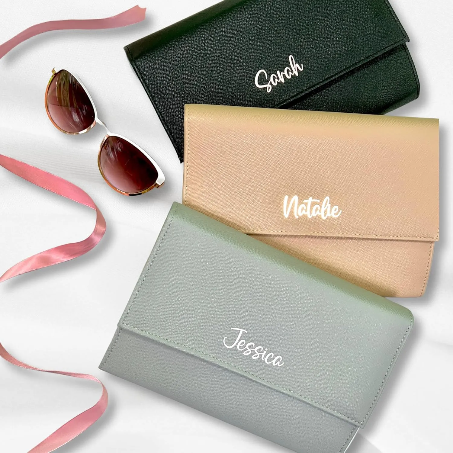 Personalized Initial Travel Jewelry Case - Monogram Custom Gifts For Women, Bridesmaid Proposal Gifts, Travel Jewelry Organizer, Customized Travel Jewelry Box, Birthday Gifts For Mom