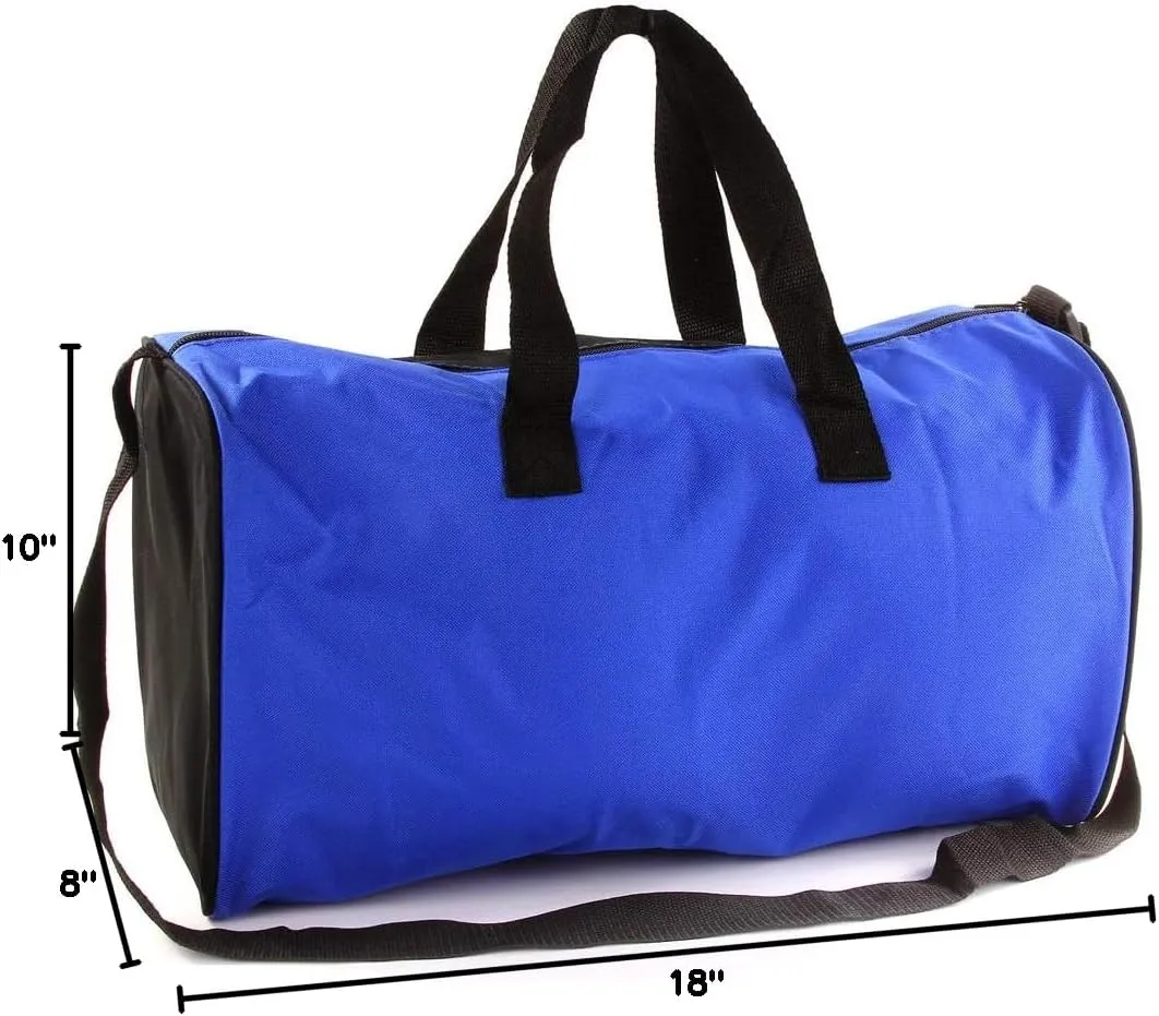 Personalized Kids 18 Inch Sport Duffel Bag With Custom Name & Text - Football
