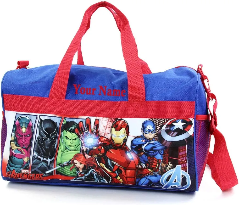 Personalized Licensed Kids 18 Inch Duffel Bag - Avengers