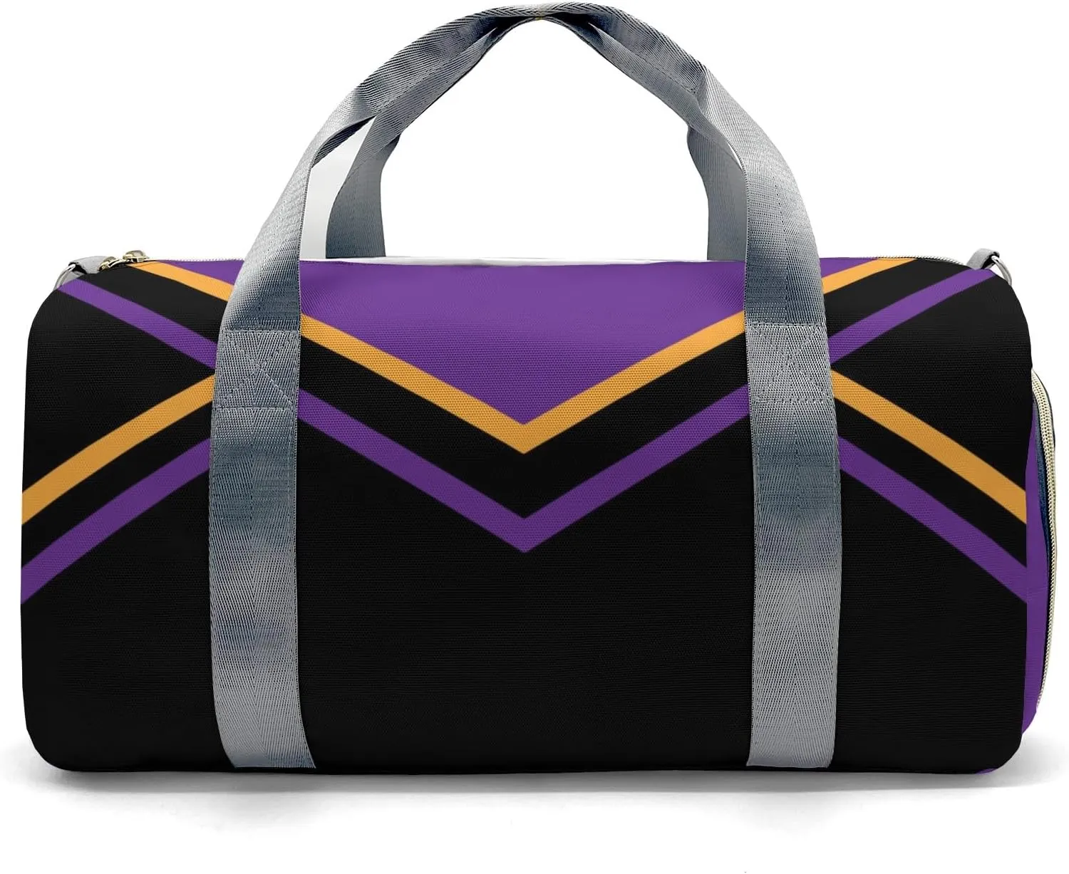 Personalized Multi-Function Travel Cheer Black Purple Cheerleader Duffel Handbag Large Capacity Women Men Gym Yoga Ballet with Name
