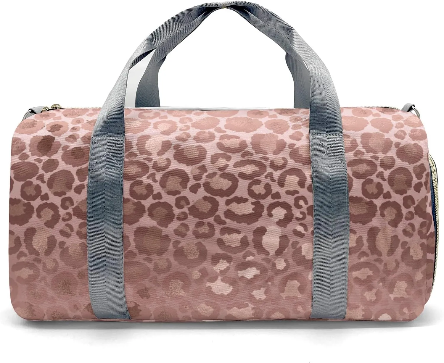 Personalized Name Duffel Bag Pink Rose Glod Leopards On-the-Go Fitness: Travel Bags Designed for Active Living
