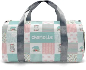 Personalized Name Duffel Bag Wild One Bear Pink Green Ultimate Travel Bags: Your Companion for Every Adventure