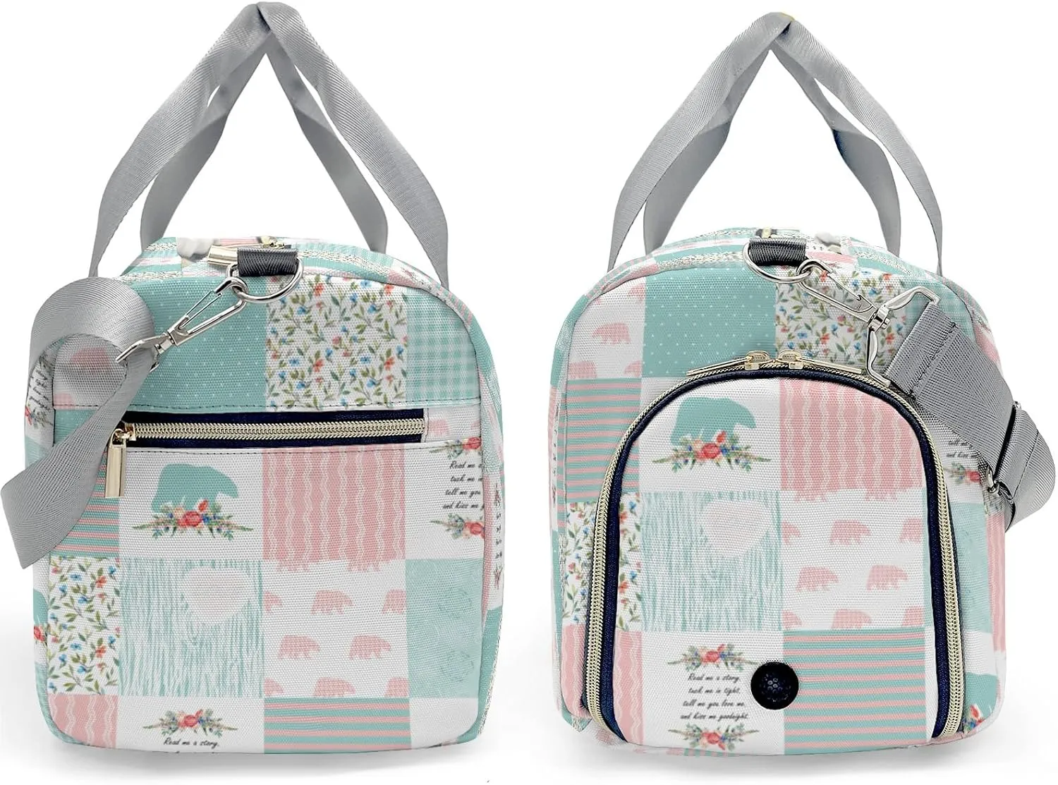Personalized Name Duffel Bag Wild One Bear Pink Green Ultimate Travel Bags: Your Companion for Every Adventure