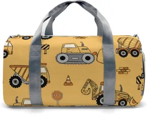 Personalized Stop Work Trucks Duffel Bag,Customized Sport Player Travel Bag for Gifts