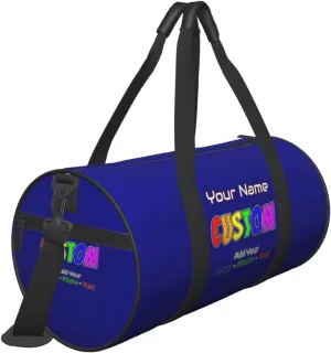 Personalzied Duffle Bags Unisex Custom Gym Sports Bags Customized Tote Bags For Travel Yoga Golf Customized Gifts Navy Blue