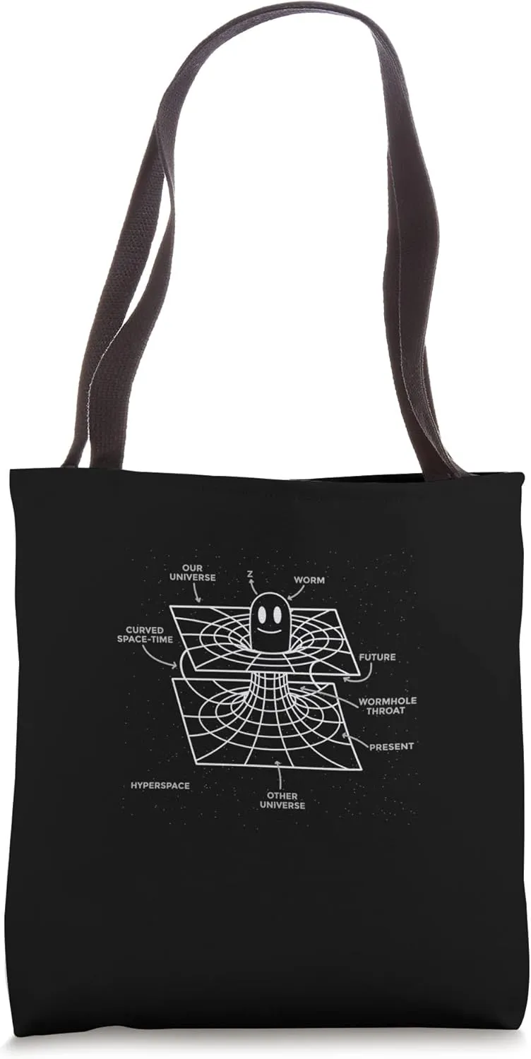 Physics Wormhole Time Travel Astrophysicists Tote Bag