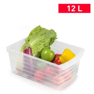 Plastic Forte Fridge Organizer & Drawer, 12L – Semi-Transparent