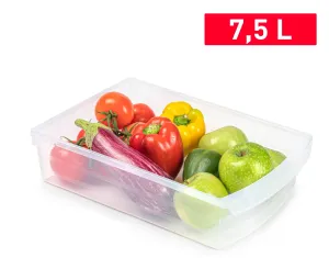 Plastic Forte Fridge Organizer & Drawer, 7.5L – Semi-Transparent