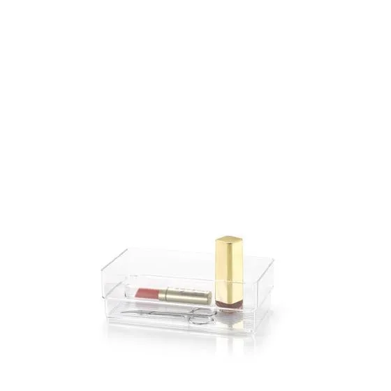 Plastic Forte Organizer Nº3 - 15.5 x 5 x 7.5cm, Transparent