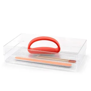 Plastic Forte Organizer Nº6 - 23 x 5 x 15cm, Transparent